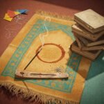 Daily Prayer Habits That Build Gratitude and Hope Prayer mat with incense, books, and kite.