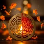 12 Spiritual Symbols That Bring Energy and Protection Saffron-dusted yantra with marigold petals, a rushed puja.